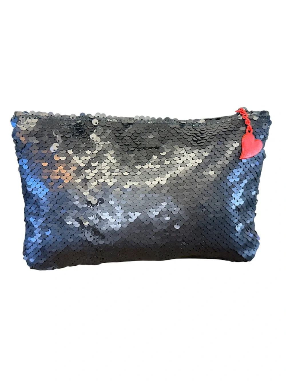 IPSY x Betty Boop Sequin Cosmetic Bag Clutch Limited Edition Black and Red